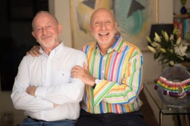 ‘This is payback time for us’ … Gattos (right) with David, the lottery’s co-founder and his partner of 43 years.