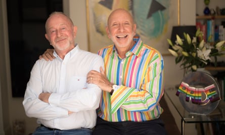 ‘This is payback time for us’ … Gattos (right) with David, the lottery’s co-founder and his partner of 43 years.