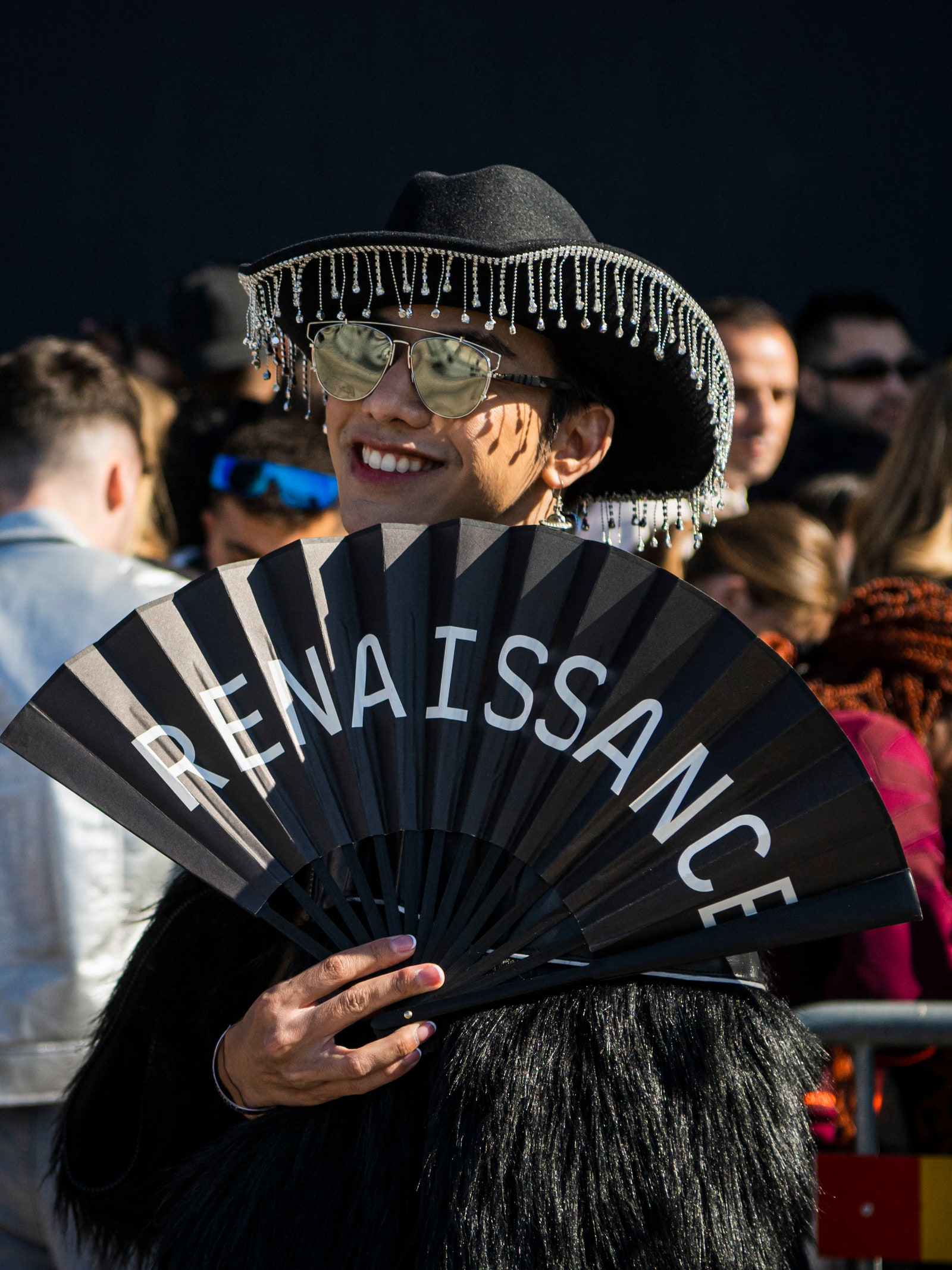 Fans of US musician Beyonce queue to enter to the Friends Arena to watch her first concert of the World Tour named...