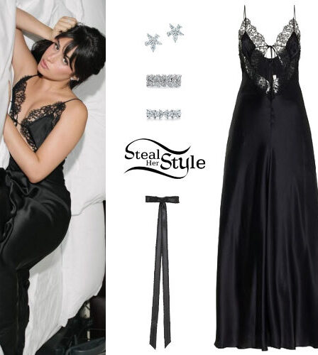 Camila Cabello: Black Dress, Diamond Jewerly