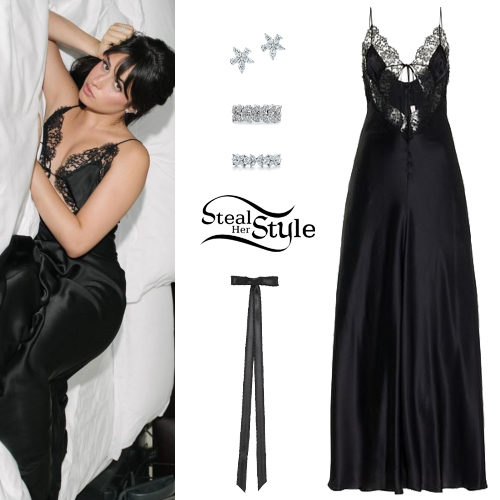Camila Cabello: Black Dress, Diamond Jewerly