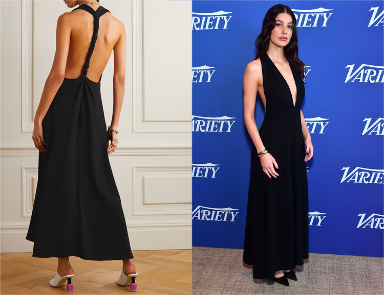 Camila Morrone's Proenza Schouler Twist-Back Maxi Dress