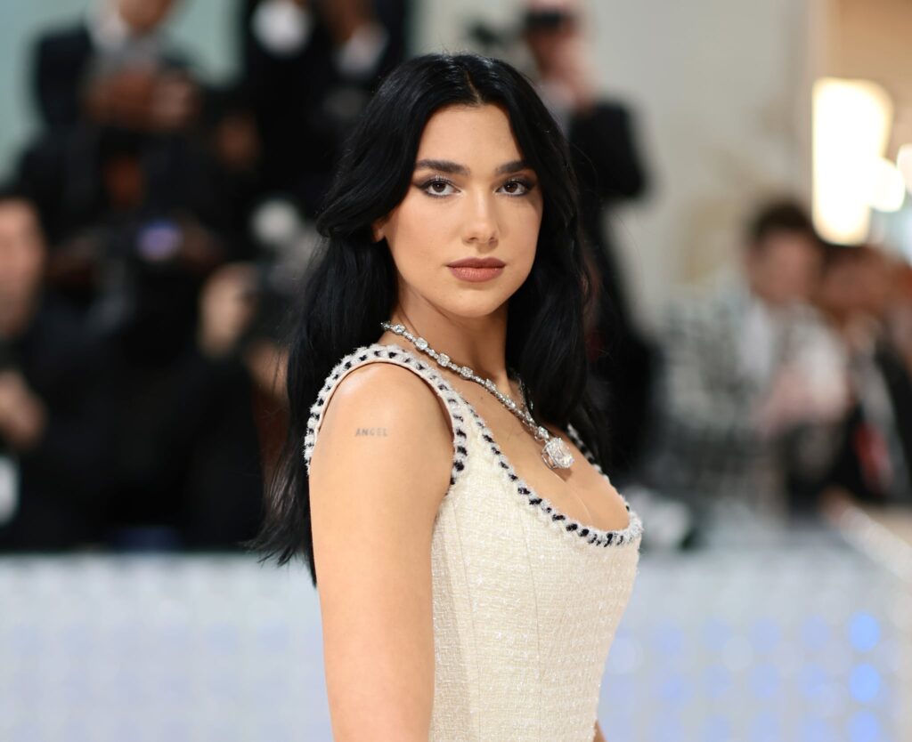 Dua Lipa Wears Versace La Vacanza Polka-Dot Bikini - Fashnfly