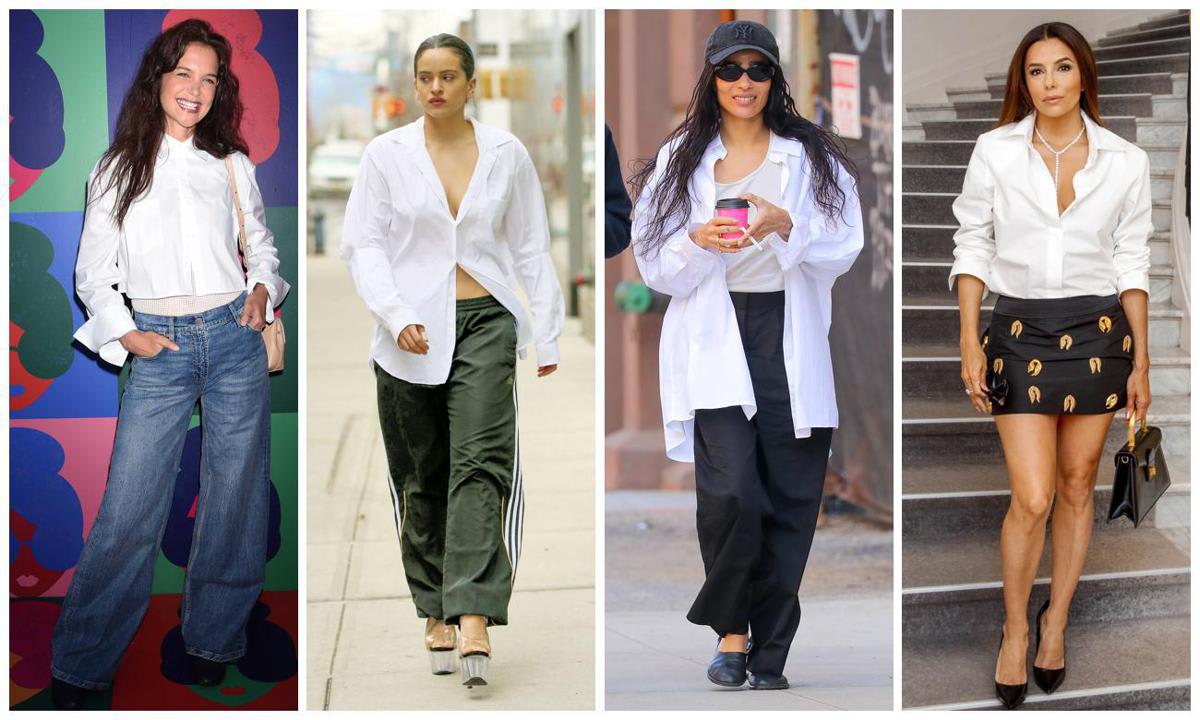How celebs are wearing the classic white shirt