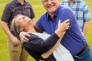 A family photo from 2022. ‘The boys are thinking Danielle and I are totally mad,’ says Peter.