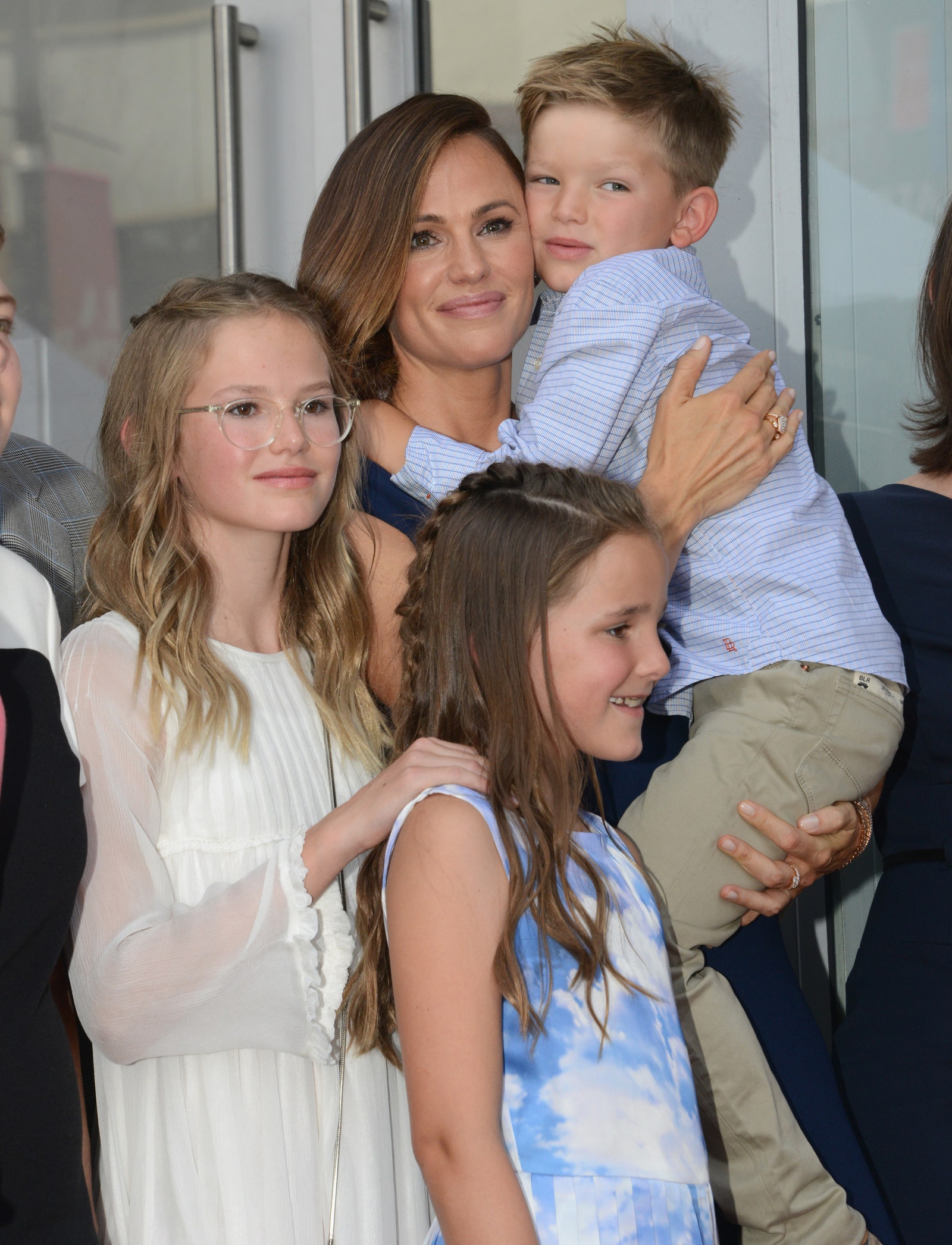 Garner and her three children in 2018