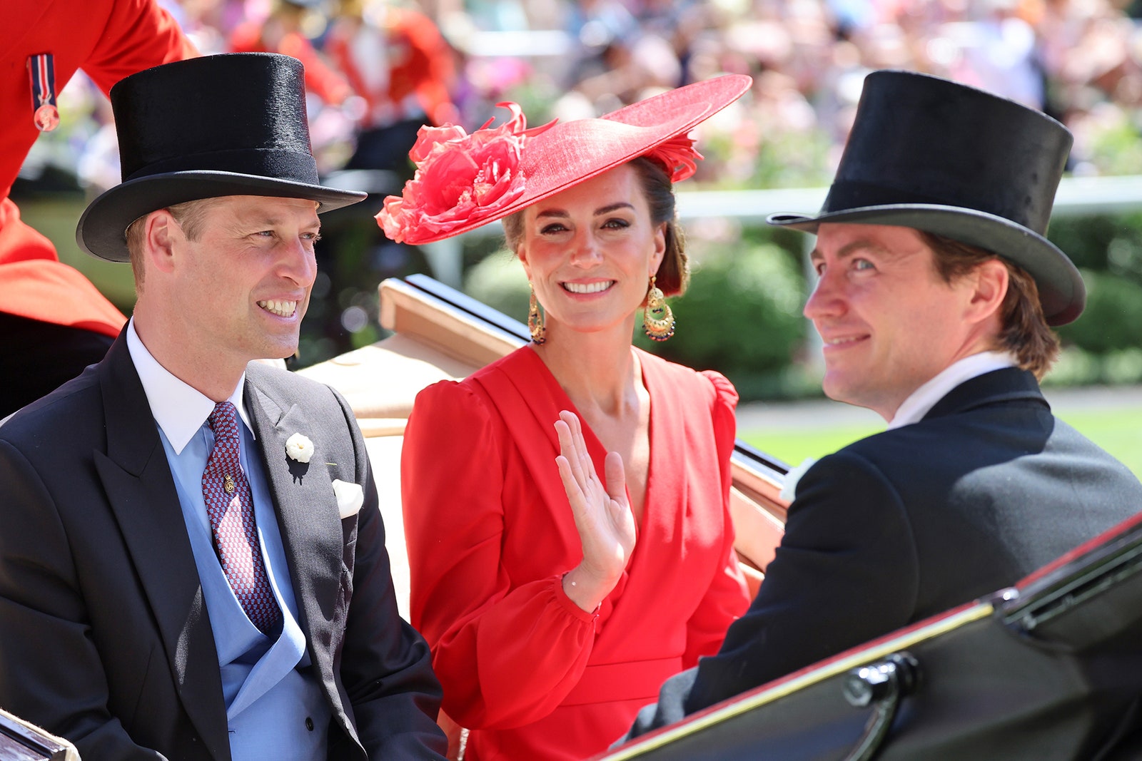 Kate Middleton Is the Lady in Red at the Royal Ascot Fashnfly