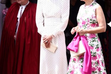The Princess of Wales wearing Alessandra Rich.