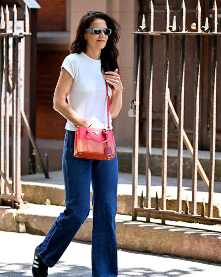 Katie Holmes Is Spotted In New York With The New Prada Galleria Special Edition Bag