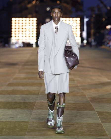 Pharrell Williams unveils debut Louis Vuitton collection at fashion week