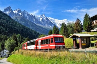 The Mont-Blanc Express near Chamonix.
