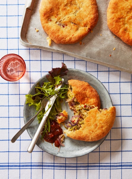 Rosie Sykes’ courgette stuffed bread.