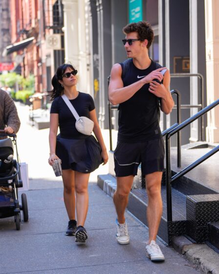 NEW YORK NEW YORK  MAY 25 Camila Cabello and Shawn Mendes is seen on May 25 2023 in New York City.