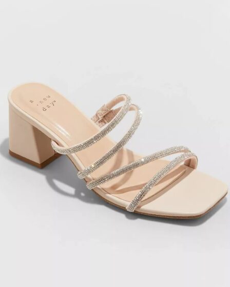 rhinestone mules sandals from Target