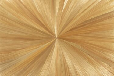 KOKET straw marquetry in natural