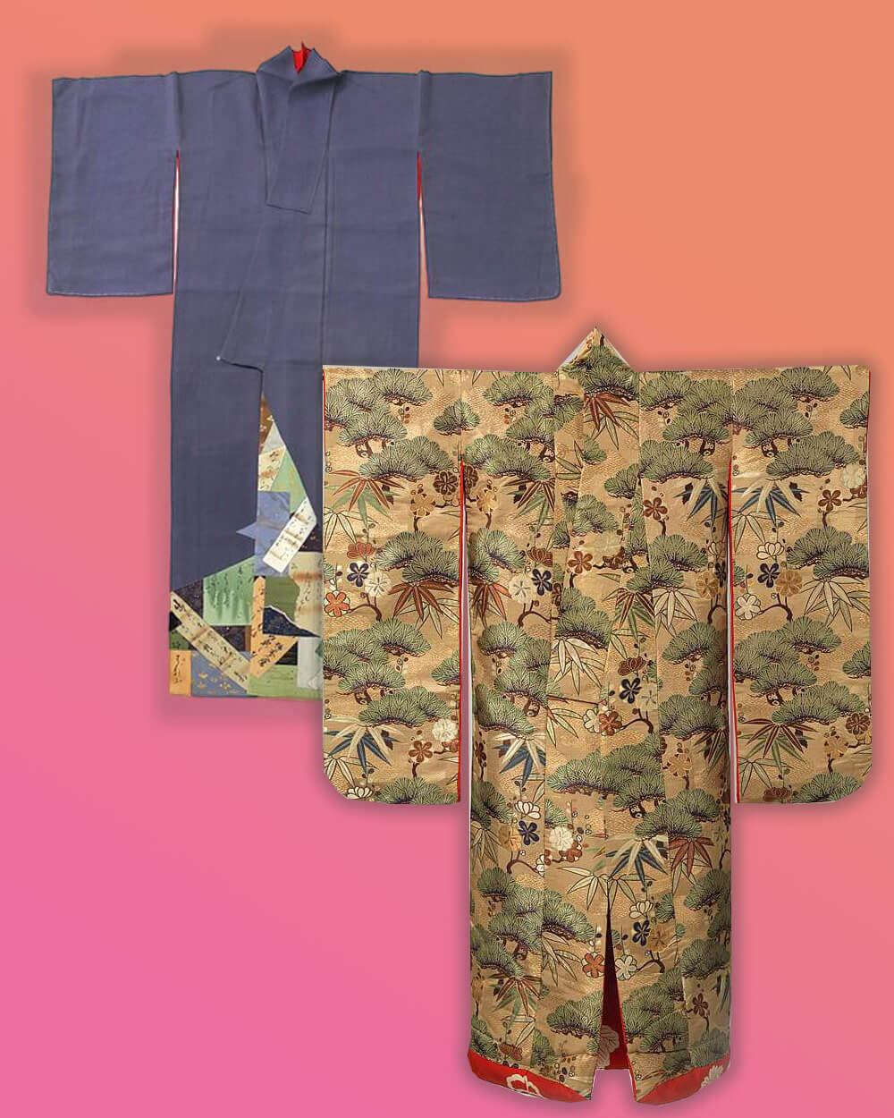 Kimono and yukata sleeve differences