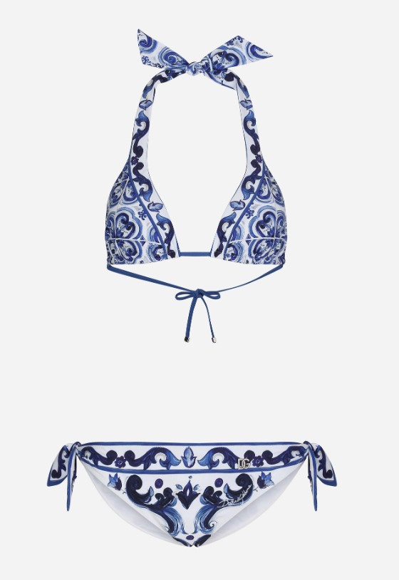 Dolce & Gabbana bikini in Majolica-print