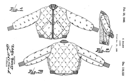 Eddie Bauer patent for his quilted jacket from 1940