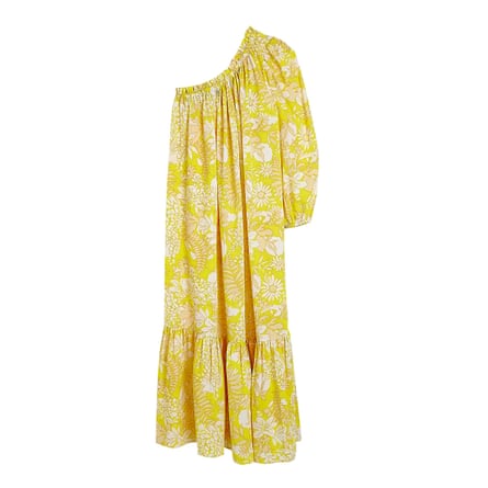 Yellow floral one-shoulder £50, riverisland.com MAXI