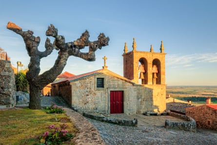 View of the main facade of the Igreja Matriz of Castelo Rodrigo