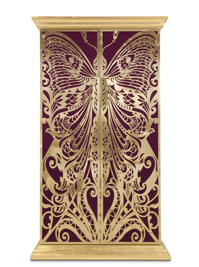 bar biecore home decorKOKET Mademoiselle armoire with butterfly doors