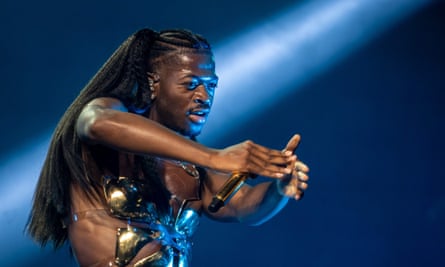 Lil Nas X performs during the 57th Montreux jazz festival in Switzerland on 4 July 2023