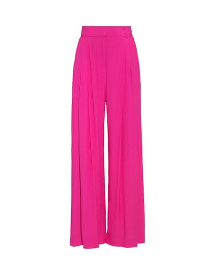 Pink wide leg trousers