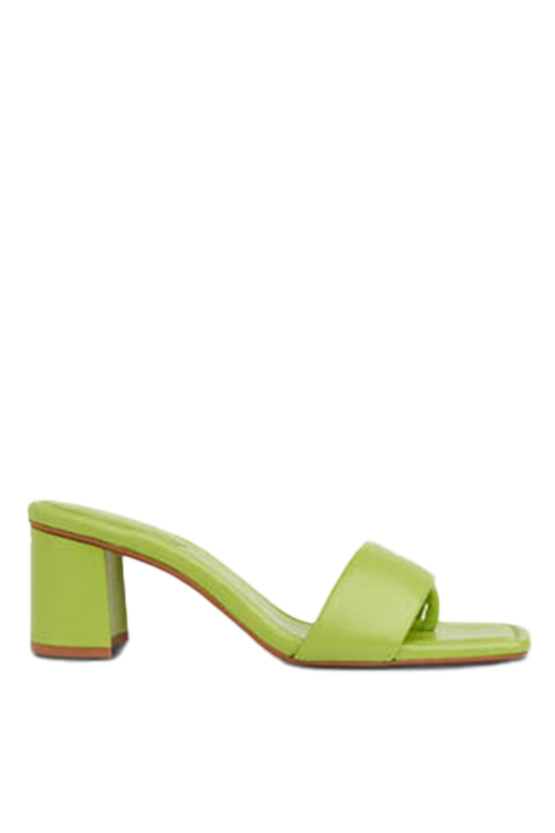 Green mule sandal on sale at Fenwick designer sale.