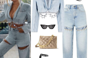 Beyoncé: Crop Jacket and Jeans