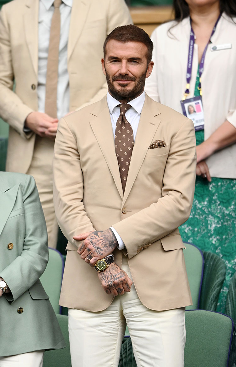 David Beckham Orlando Bloom Wore Ralph Lauren For Wimbledon 