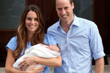 Then Duke and Duchess of Cambridge introduce their son to the world in 2013.
