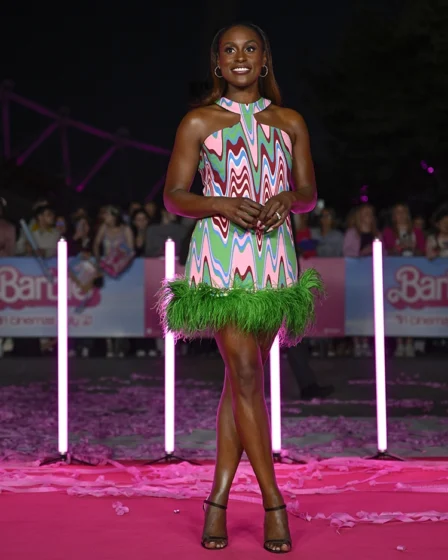 Issa Rae Wore PatBo To The 'Barbie' VIP London Photocall
