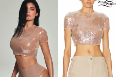 Kylie Jenner: Sequin Top, Mini Dress