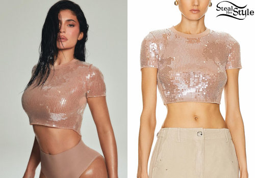 Kylie Jenner: Sequin Top, Mini Dress