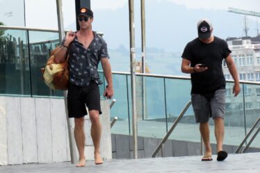 Hemsworth and Damon in San Sebastian Spain in 2018
