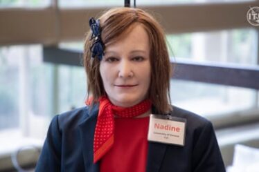 Nadine is the robot of Prof Nadia Magnenat Thalmann, a pioneer in robotics at the University of Geneva.