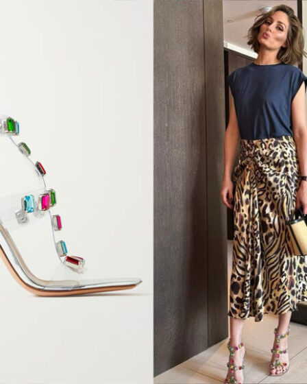 Olivia Palermo's Gianvito Rossi 105 Crystal-Embellished PVC Sandals