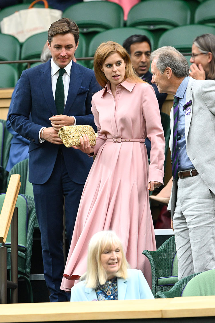 Princess Beatrice Wore Emilia Wickstead To The 2023 Wimbledon Tennis