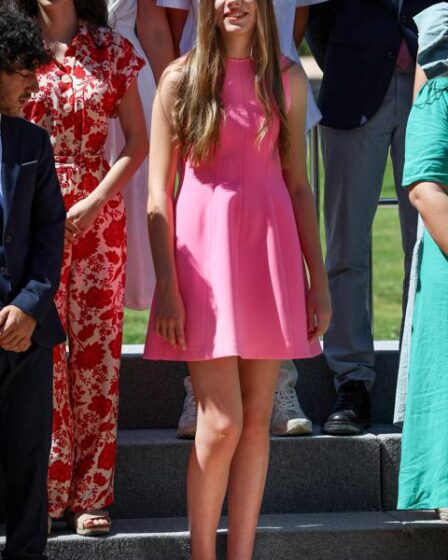 Infanta Sofia stepped out wearing a pink dress on July 14
