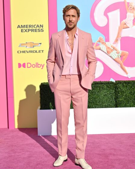 Ryan Gosling attends the World Premiere of Barbie at Shrine Auditorium and Expo Hall on July 09 2023 in Los Angeles...