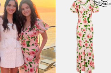 Selena Gomez: Pink Floral Dress