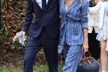 Sienna Miller attends day seven of the Wimbledon Tennis Championships at All England Lawn Tennis and Croquet Club at All...