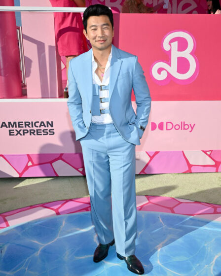 Simu Liu Wore Versace To The 'Barbie' LA Premiere