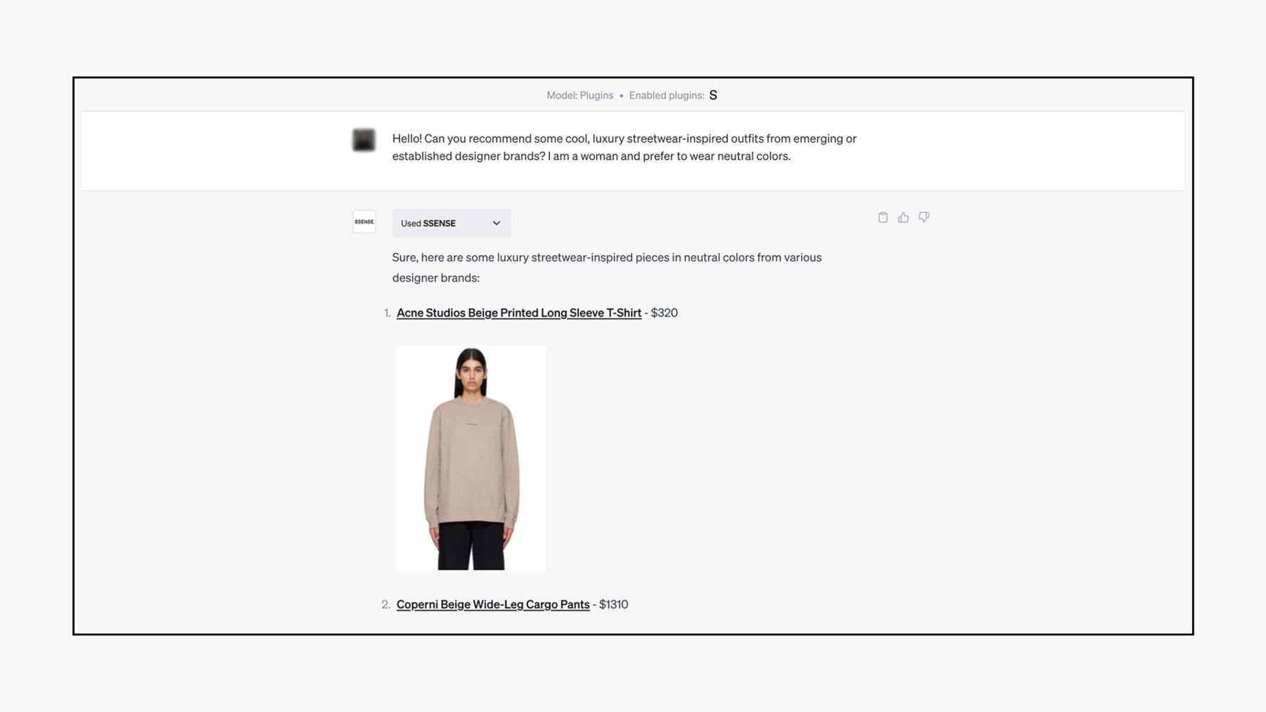 Ssense Launches an AI-Based Personal Styling Chatbot