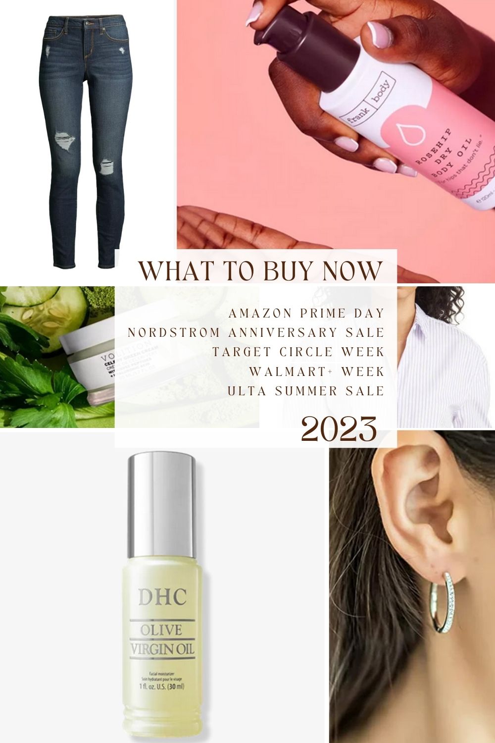 Featured items from summer fashion and beauty deals.