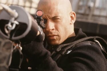 Vin Diesel as Xander “XXX” Cage in xXx, the first film in the XXX series, which opened in August 2002.