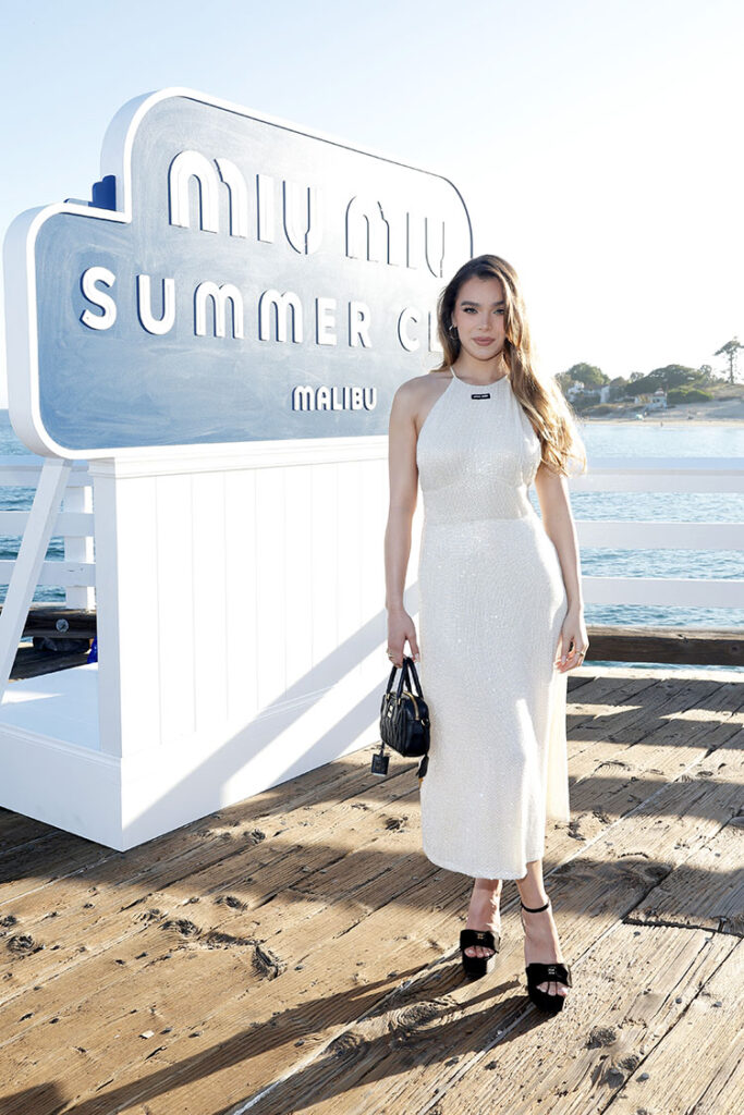Hailee Steinfeld attends Miu Miu Summer Club Malibu at the Malibu Pier