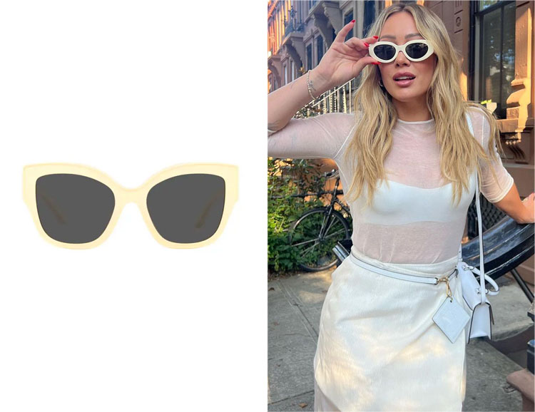 Hilary Duff's Tory Burch Butterfly Sunglasses