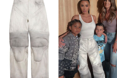 Kim Kardashian's Balenciaga Panelled Design Loose Fit Pants