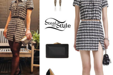 Lily Allen: Boucle Top and Skirt